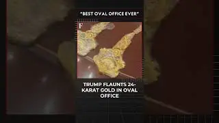#FirstpostNews: US President Donald Trump Flaunts 24-Carat Gold Decor in Oval Office | N18G