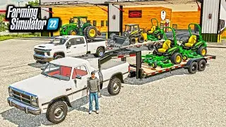 STARTING A LAWN MOWING BUSINESS WITH $1,000,000! (ROLEPLAY) | FS22