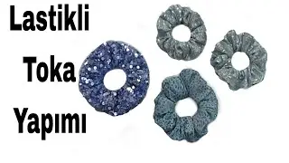 Lastikli Toka Dikimi. Hair elastic. Hair accessory making. Sewing hair clips. Hair accessory.dıy