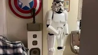 003. Display manikin DIY. Storm-trooper standing on guard.