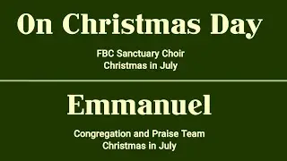 On Christmas Day/Emmanuel