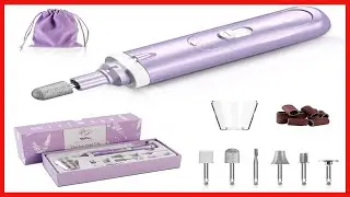 YaFex Electric Nail File Manicure Pedicure, Cordless Rechargeable Nail Filer Drill Kit with Storage