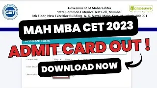 MAH MBA CET 2023 - Admit Card Out For Re-Exam !!! | Latest Update | Watch Now