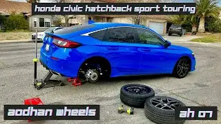 Aodhan Wheels - AH07 Black Gloss 18x8.5 +35 (11th Gen Civic)
