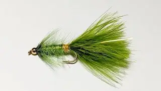 Fly tying a Wooly Bugger Olive for Trout and Grayling