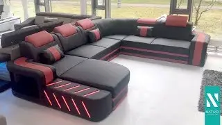 NATIVO mobili Italia - Divano di design SPACE XXL con illuminazione a LED