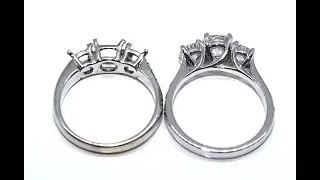Platinum Trilogy Diamond Engagement Ring | Redesign | Campbell Jewellers Dublin