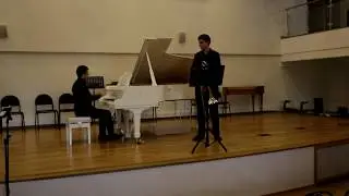 Launy Grondahl(Грендаль). Концерт для тромбона с оркестром переложение для фортепиано.
