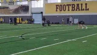 Nick Miles #86 Wyoming 40 yard dash