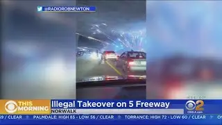 Street Takeover Halts Traffic On 5 Freeway In Norwalk