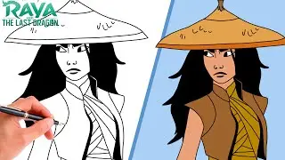 How To Draw RAYA FROM RAYA AND THE LAST DRAGON // Step-By-Step