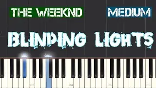The Weeknd - Blinding Lights Piano Tutorial | Medium