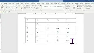 How to write Urdu Alphabets in Word ا ب پ ت ٹ ث ج چ