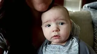 Baby's First Time Being Sick! // 4 Month Regression