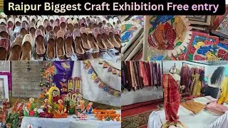Raipur Biggest Craft Exhibition 2025 | Entry FREE | Raipur Event | Kala Bazar Vlog | Desi Shopping