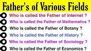 Father's of Various Fields MCQs | General Knowledge Questions and Answers in English |