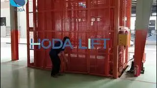 Fully Caged Goods Lift
