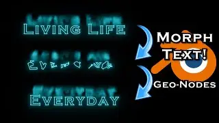 Morph Text Easily To Create Music Videos and More - Blender Tutorial