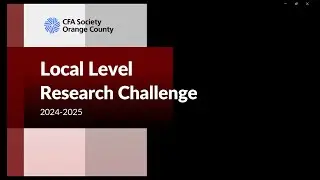 CFAOC Research Challenge 2024-2025