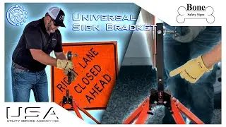 TMT | Road Sign Mounting Made Simple w/ Universal Bracket (Bone Safety Signs)
