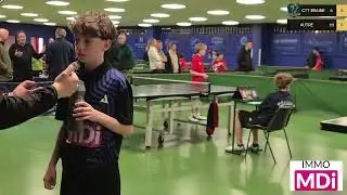 Championnats provinciaux jeunes 25-26: Maxim Servers (D0) VS Florian Cambier (B6)