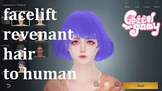Facelift !? How to use Revenant hairstyle on Human (with colour changed) - LifeAfter