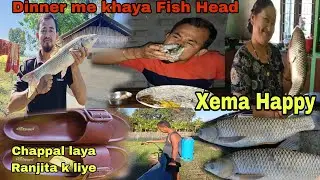 Dennar me khaya Boiled Fish ka Head# Xema huwa Happy Fish dekh k 😁