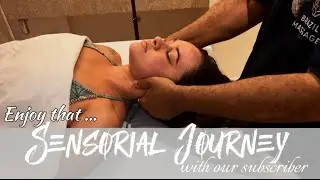 Relaxing Head & Face Massage on Table | Healing Hair Pulling Technique on SUBSCRIBERS #asmrmassage 