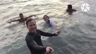 #happy bonding in the beach sa mga pamangkin kong kulit