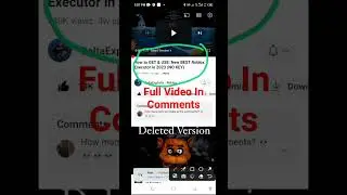 How To Download And Use Scripts In Roblox Full Video In Comments