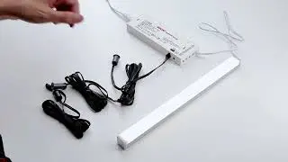 Modern LED Plastic Shade Cabinet Light Three-Color Motion Sensor for Bathroom