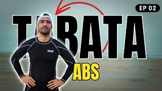 12 MIN TABATA HIIT WORKOUT | ABS FOCUS – NO EQUIPMENT | BEACH FAT-BURNING WORKOUT