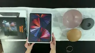 Apple iPad Pro 12.9-inch 2021 with PanzerGlass Screen Protector, Smart Keyboard and Pencil Unboxing