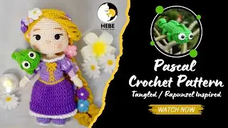 How to Crochet Pascal | Tangled / Rapunzel Inspired Amigurumi Chameleon Tutorial