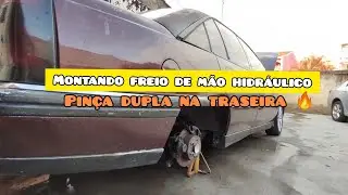montando freio de mão hidráulico no omega (projeto omega de drift)  - Jorge Cwb
