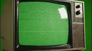 Emotional TV Green Screen Retro Scanlines Static VFX Overlay