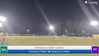 Maintenance -A vs Production F live cricket match | IDNCT-25 INDIAN OIL CORPORATION LIMITED, GUJARAT