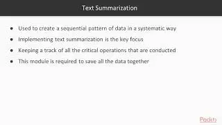 Hands-On Python Deep Learning : Introduction to Text Summarization | packtpub.com