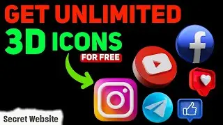 3D & Animated Icons for Video Editing | 3d icon download free | how to download white icon