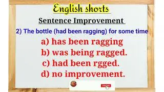 English competetive exam preparation|idiom and phase with meaning| sentence improvement questions