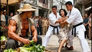 日本武士當街搶人，囂張作威，小夥突然現身，一出手秒殺武士，全場驚呆！⚔️仁者黃飛鴻
