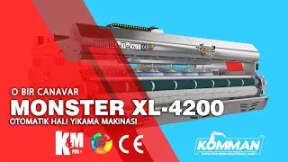 Komman Monster XL-4200 Inox Otomatik Halı Yıkama Makinası