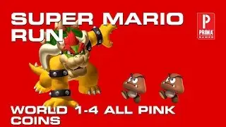 Super Mario Run World 1-4 All Pink Coins
