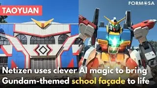 AI inspires renewed attention on Gundam-inspired school building｜Taiwan News