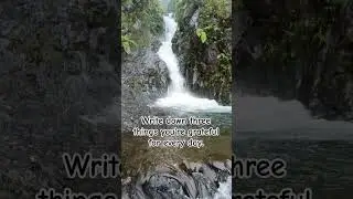 Write down three things you're grateful for every day.#mindset #waterfall #nature #allanalog
