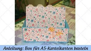 Box f&uuml;r A5 Karteikarten basteln - Anleitung mit Stampin' Up!