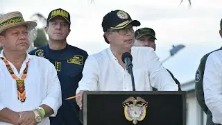Presidente Petro al término del Consejo de Seguridad en Popayán, Cauca - 14 de agosto de 2023
