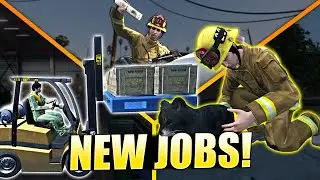 NEW ODD JOBS IS FINALLY HERE! | GTA Online Odd Jobs, Forklift Certified, Paper Route, Firefighter