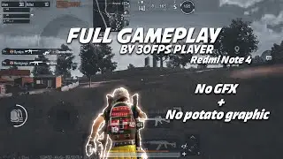 Full gameplay by 30fps player🔥 || Pubg Mobile || 4fing + gyro || 30fps