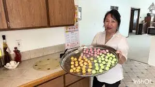 Mini sesames balls- Ncuav noob tsib muaj.